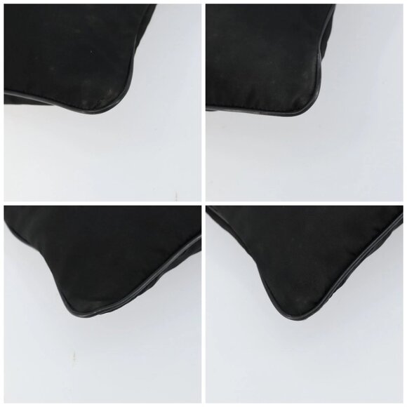 PRADA Shoulder Bag Nylon Black Silve - Picture 14 of 16